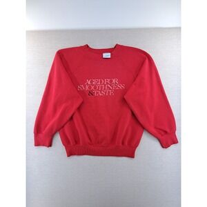 Vtg Raglan Sweatshirt Medium Red Peacock Papers Boston Aged For Smoothness Taste
